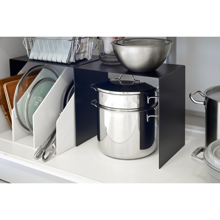 Black Steel Under Cabinet Storage Organizer Set