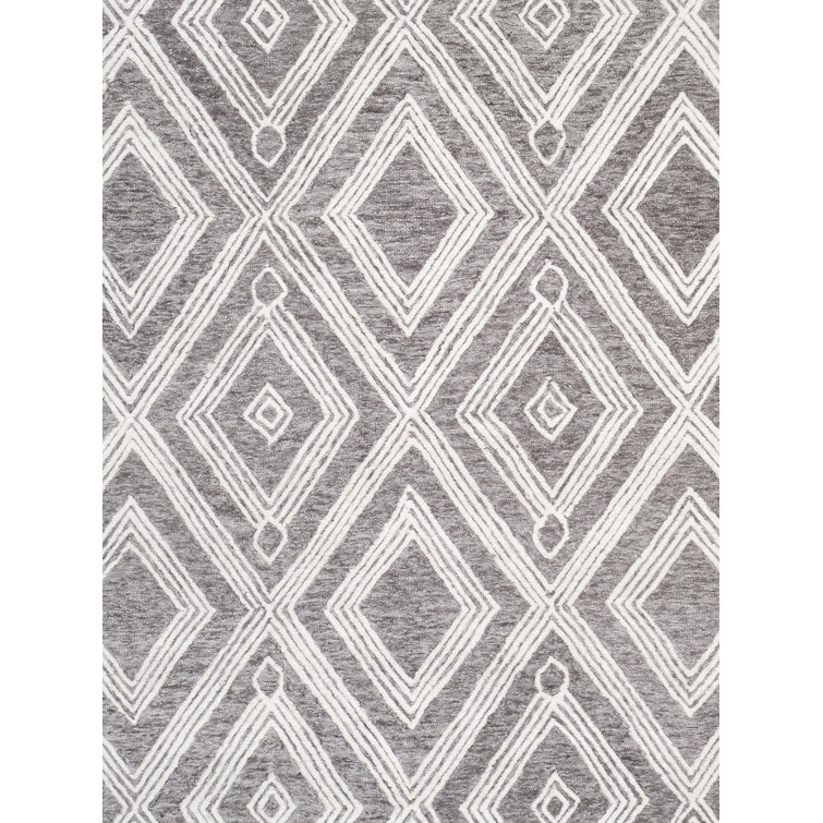 Ivory Elegance Hand-Tufted Wool Rectangular Area Rug 12' x 15'