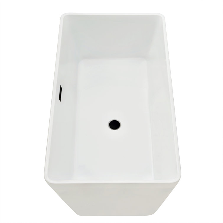 51.2'' White Acrylic Freestanding Soaking Bathtub