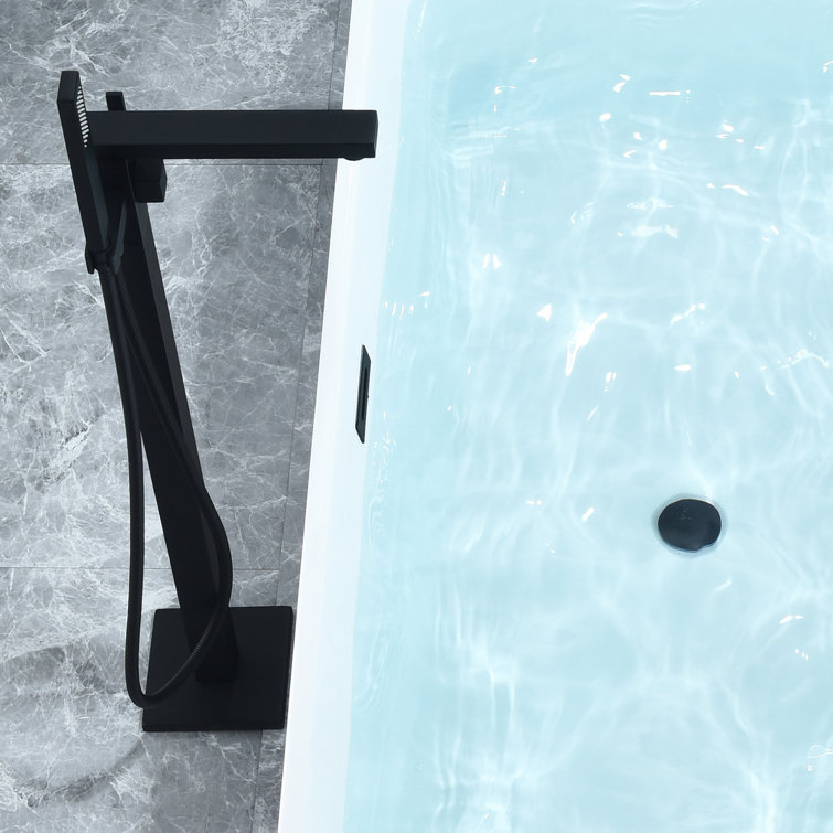 51.2'' White Acrylic Freestanding Soaking Bathtub