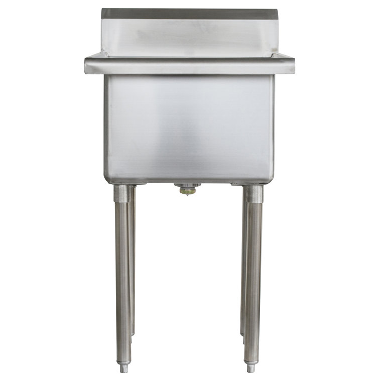 21.5" Stainless Steel Freestanding Utility Sink with Adjustable Legs
