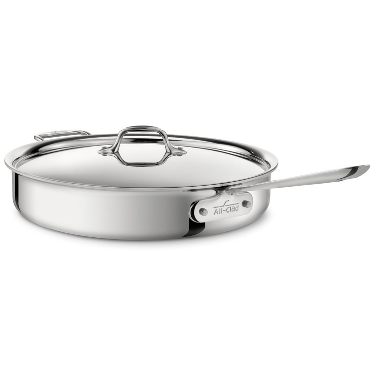 D3® Stainless Steel Saute Pan with Lid