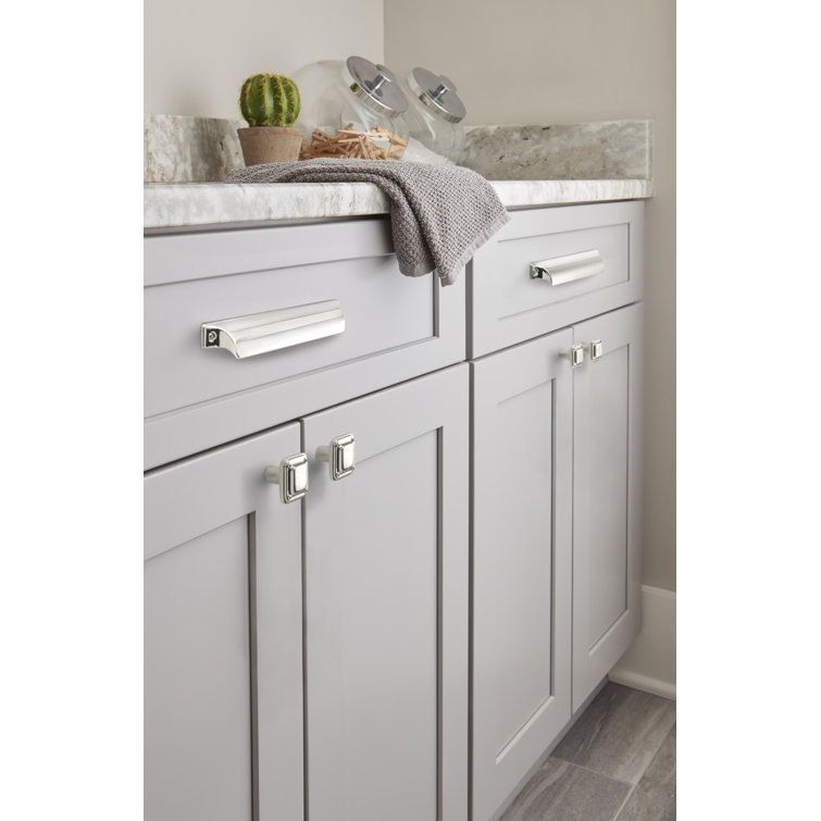Polished Nickel Classic Cabinet Cup Pull 3-3/4 inch