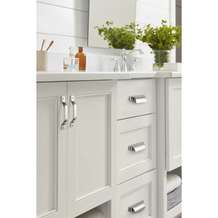 Polished Nickel Classic Cabinet Cup Pull 3-3/4 inch