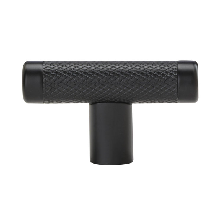 Black Bronze Textured Bar Knob with Mounting Hardware