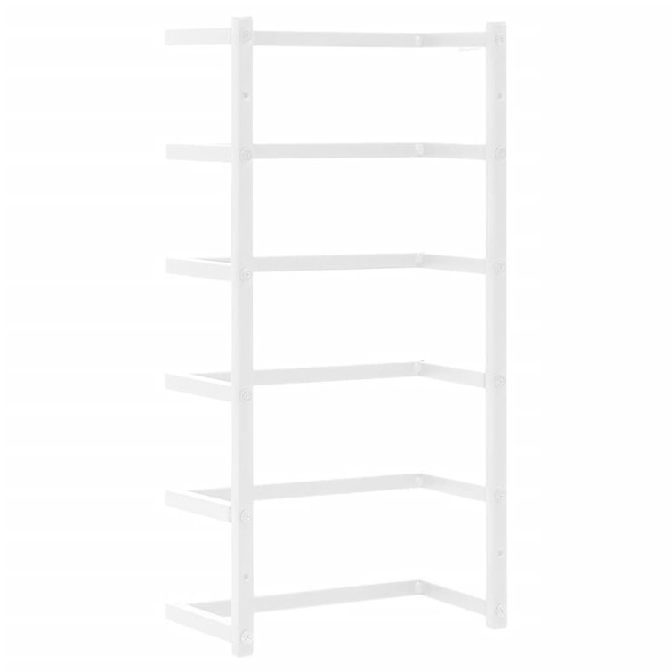 White Steel Wall Mounted Towel Rack 18.9"