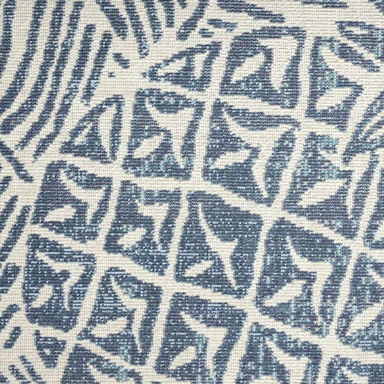 Ivory Pineapple Motif 5' x 7' Reversible Indoor/Outdoor Rug