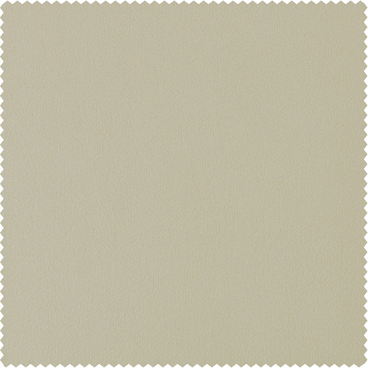 Angora Beige Velvet Blackout Curtain Panel for Windows and Doors