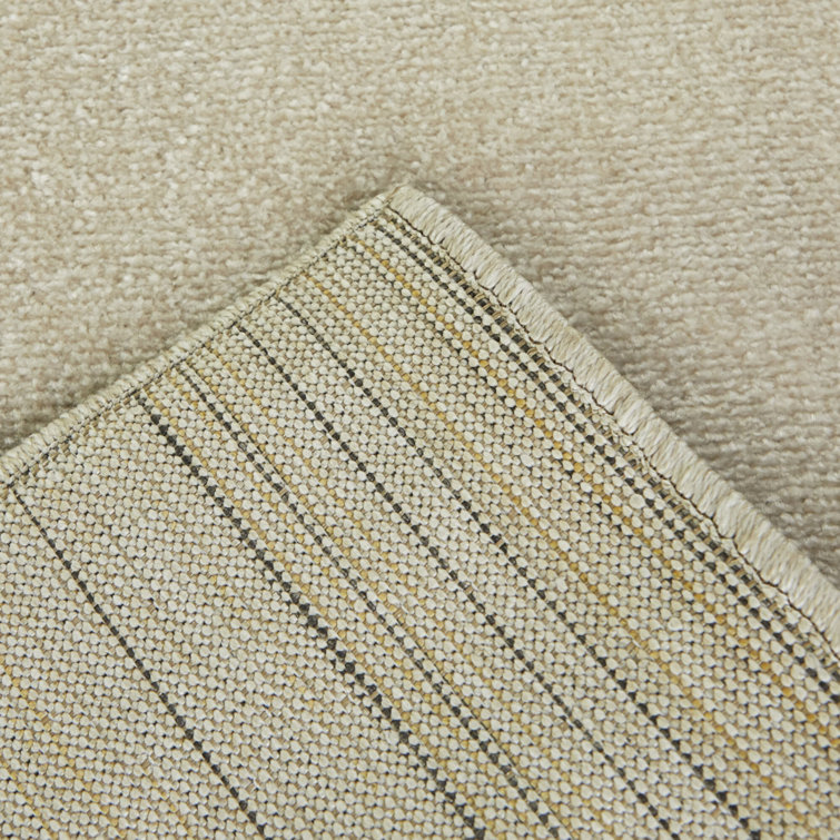 Yellow and Gray Synthetic Rectangular Kids' Area Rug