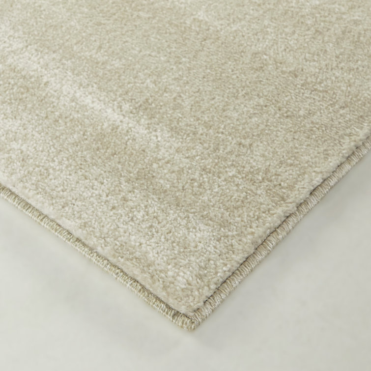 Yellow and Gray Synthetic Rectangular Kids' Area Rug