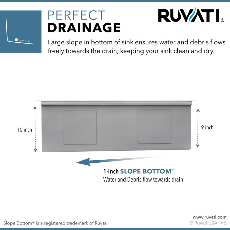 Ruvati 30-Inch Stainless Steel Workstation Kitchen Sink