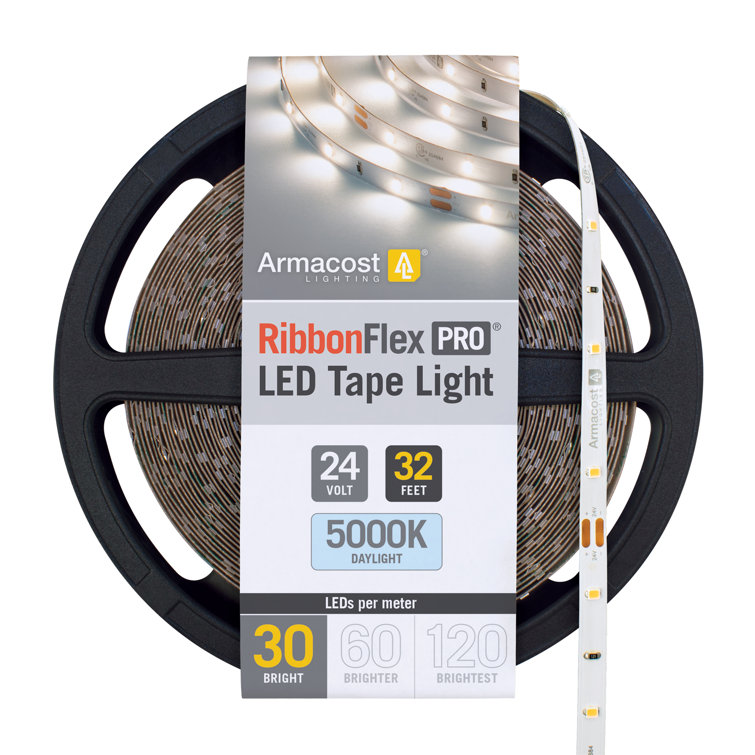 RibbonFlex Pro 24V White LED Tape Light 32 Feet
