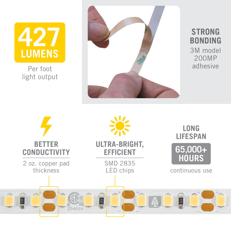 RibbonFlex Pro 16ft Daylight LED Tape Light 12V