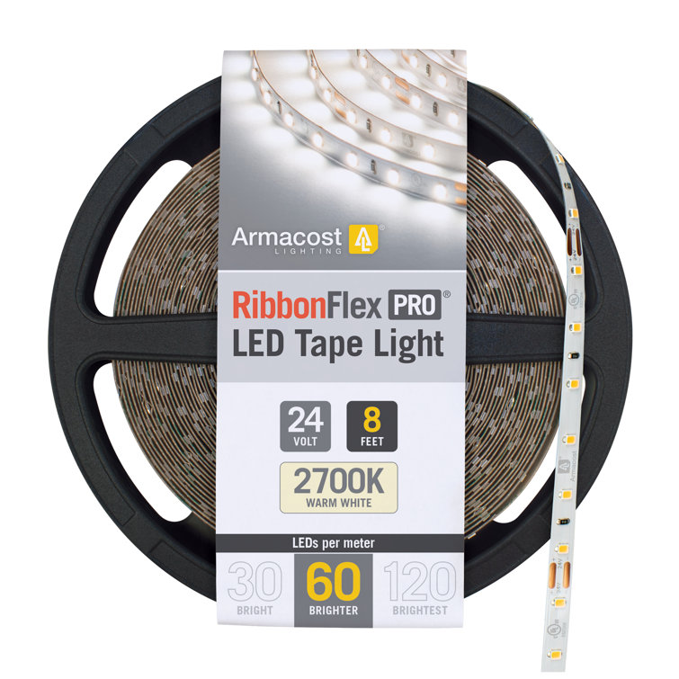 RibbonFlex Pro 24V Warm White LED Tape Light 8ft