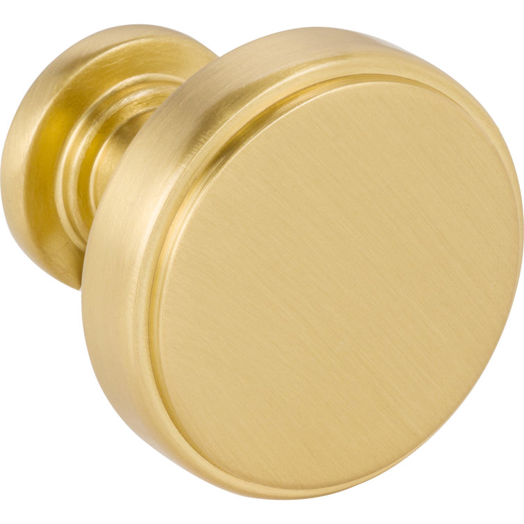 Brushed Gold Square Cabinet Knob with Mounting Hardware