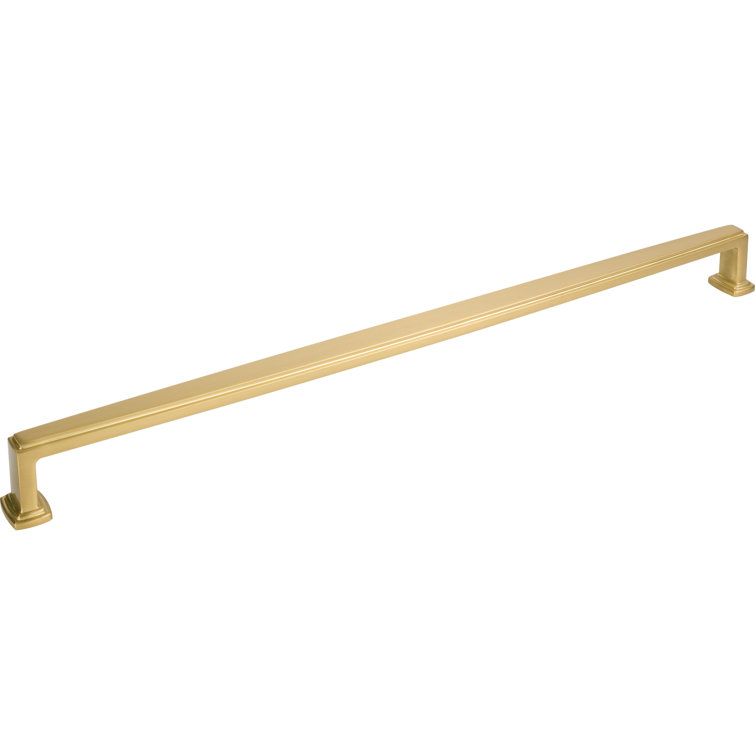 18" Brushed Gold Modern Appliance Pull with Mounting Hardware