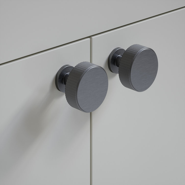 Kent Knurled 1-3/8" Round Nickel Industrial Cabinet Knob