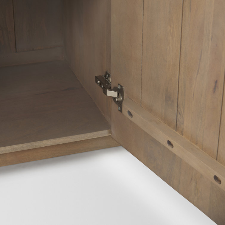 Terra 72'' Light Brown Fluted Wood Sideboard
