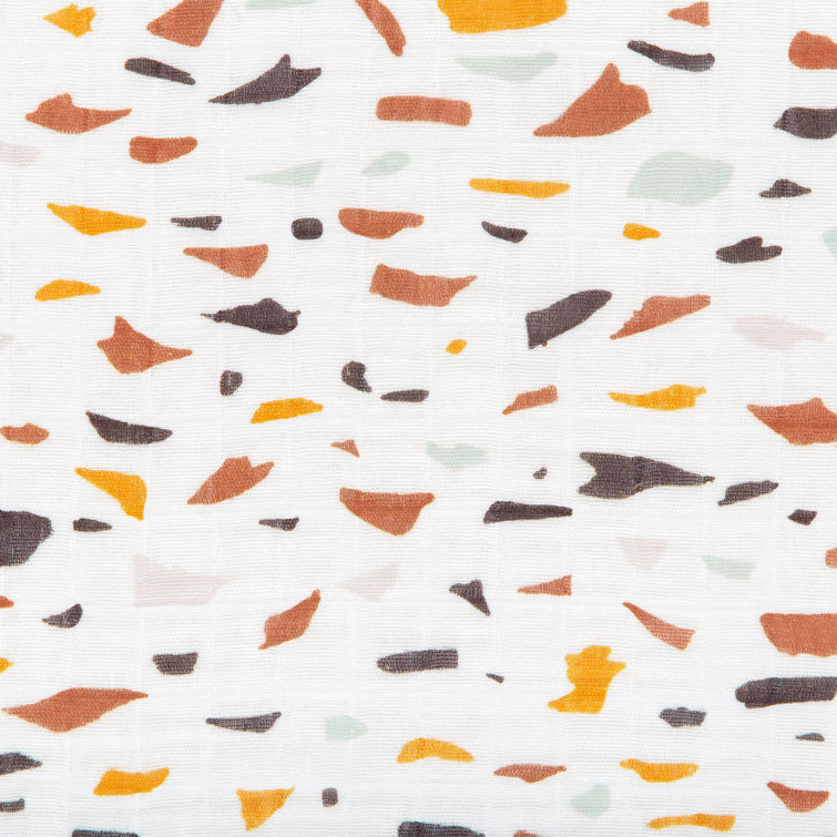 Organic Cotton Terrazzo Pattern Mini Crib Sheet