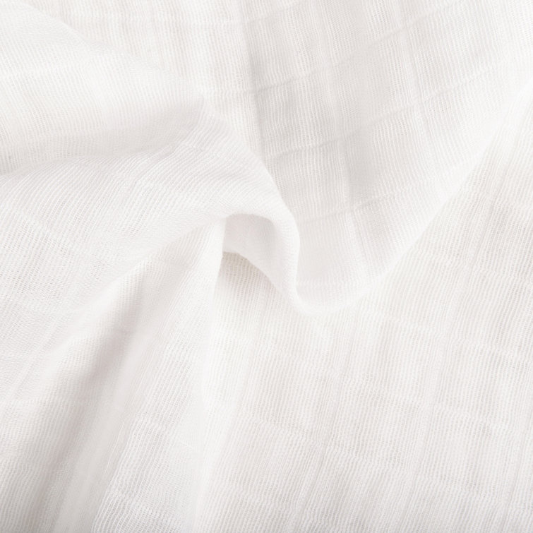 White Organic Cotton Muslin Baby Crib Sheet