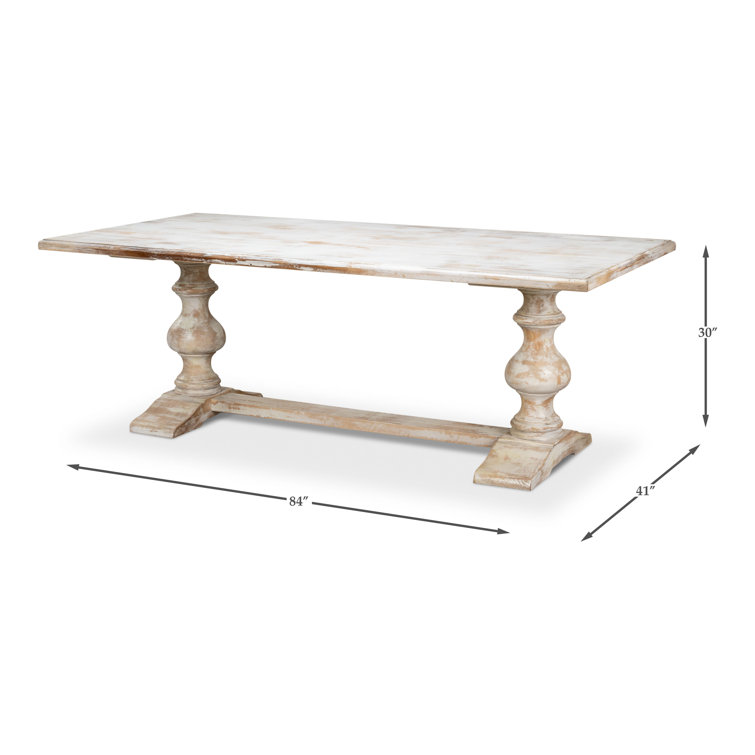 Haverhill Cottage White Extendable Rectangular Dining Table