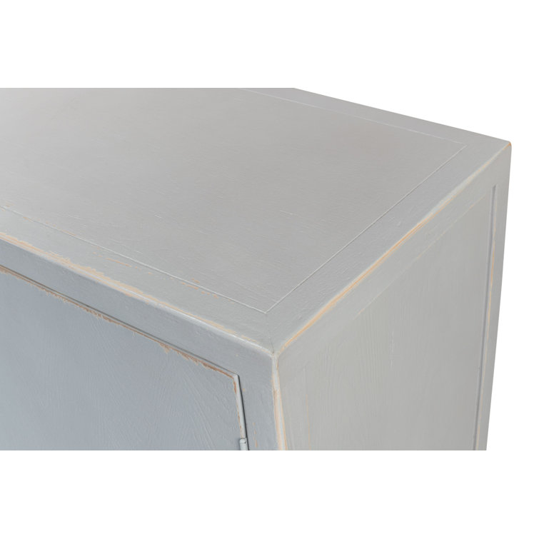 Maldives Eros Blue Reclaimed Oak 4-Door Sideboard