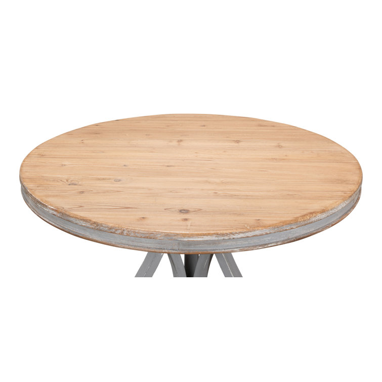 Chateau Gris 54" Reclaimed Wood Round Extendable Dining Table