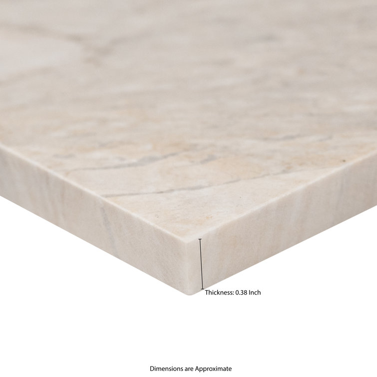 Athena Gold 4" x 12" Honed Marble Subway Tile