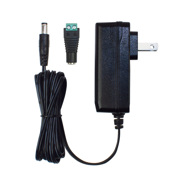 Black 36W Wall Mount Power Supply Adapter