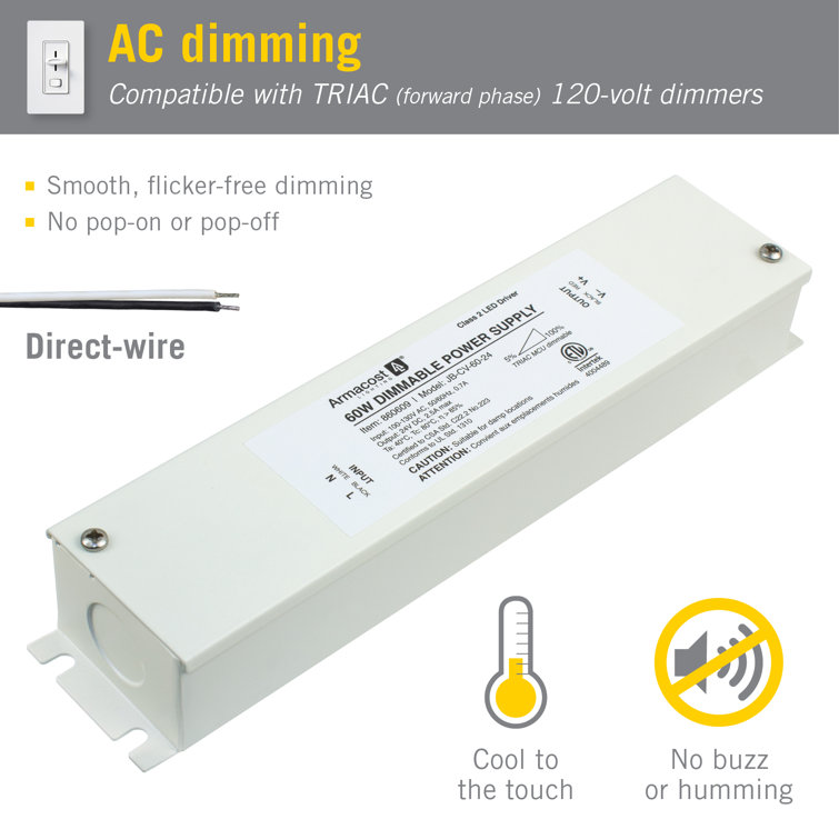60W White Dimmable LED Driver with Enclosure