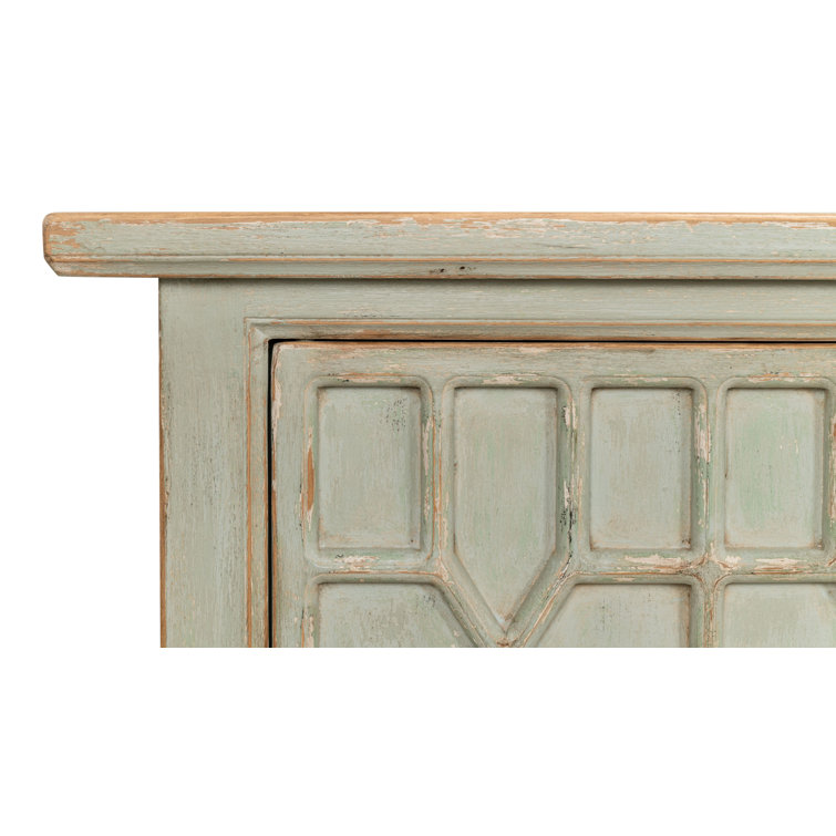 Isla English Garden Sage Pine Sideboard with Adjustable Shelves