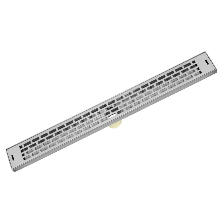 Brushed Satin Stainless Steel Rectangular Shower Drain