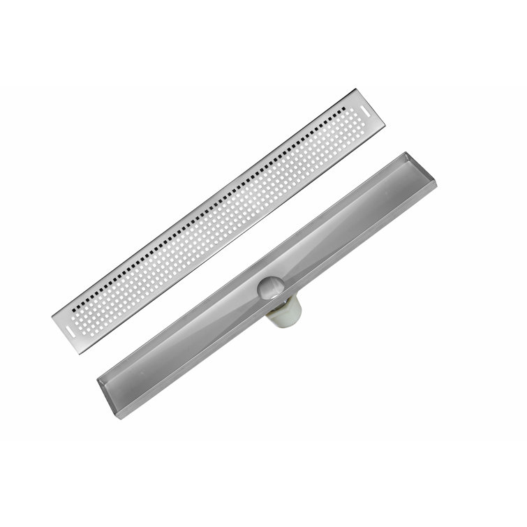 Champagne Gold Linear Grid Shower Drain