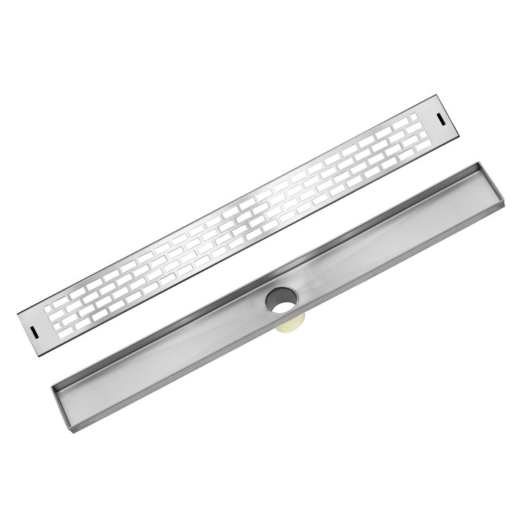 Brushed Satin Stainless Steel Linear Shower Drain 36''