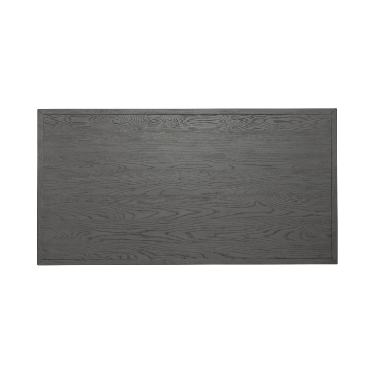 Palmetto Heights Rectangular Driftwood and Shell White Wood Cocktail Table