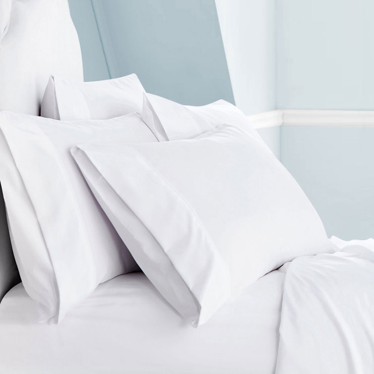 Queen White Ultra-Soft Cotton Microfiber Sheet Set