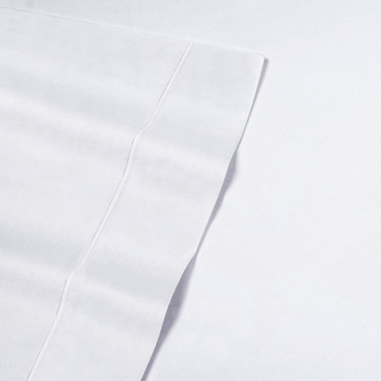 Queen White Ultra-Soft Cotton Microfiber Sheet Set