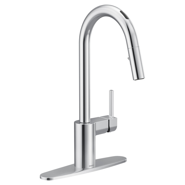 Chrome Touchless Pull-Down Kitchen Faucet with Smart Control