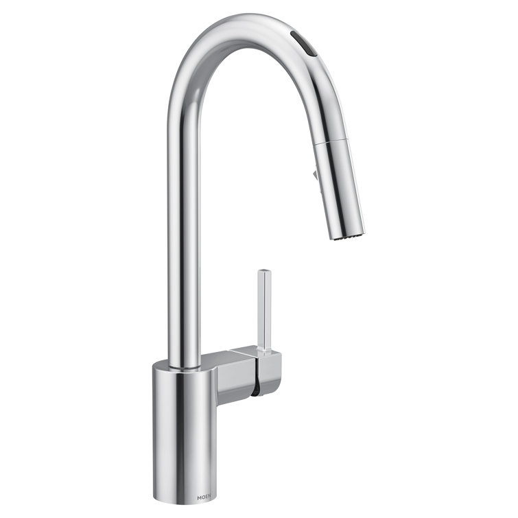 Chrome Touchless Pull-Down Kitchen Faucet with Smart Control