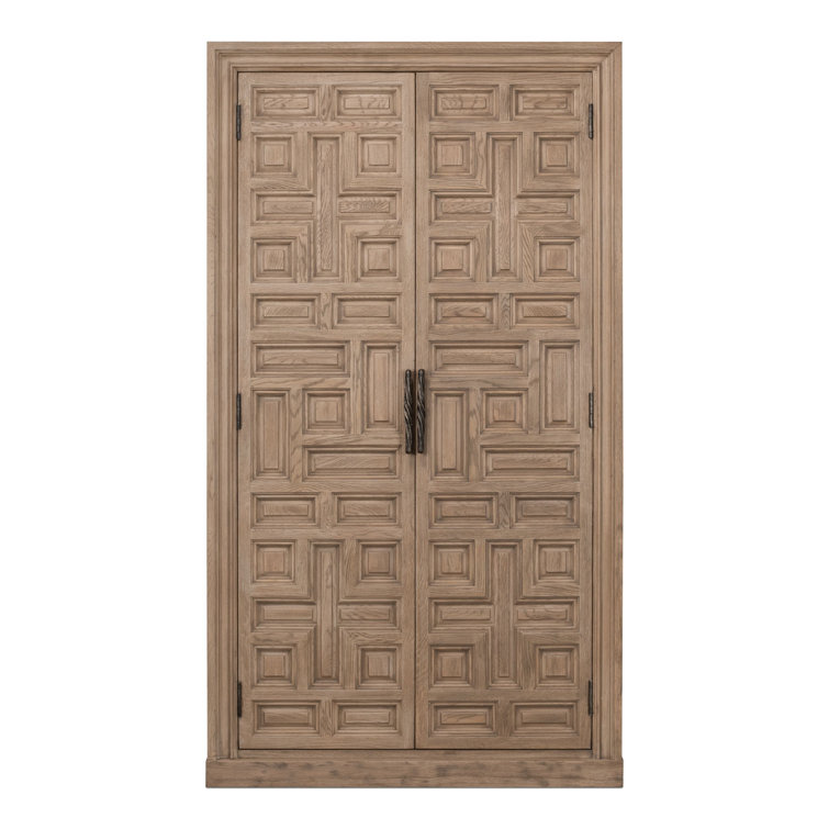 Barron Equestrian 49'' Rustic Oak Bar Cabinet