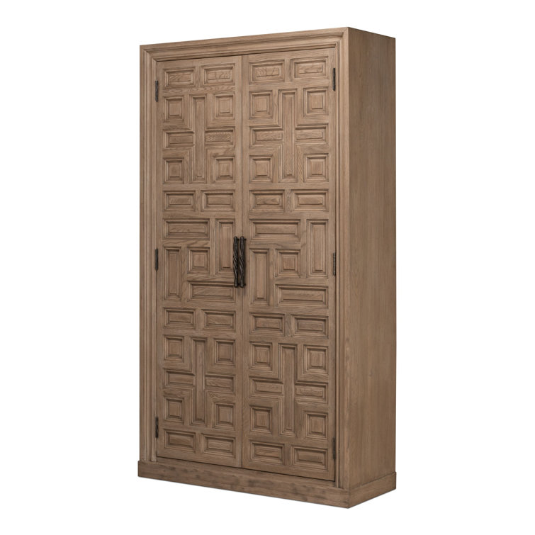 Barron Equestrian 49'' Rustic Oak Bar Cabinet