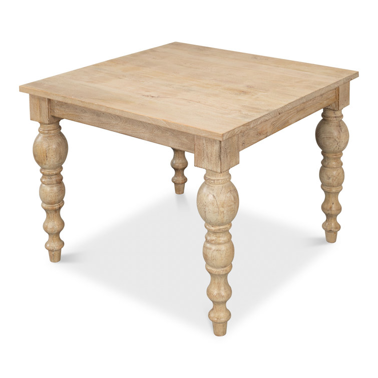 Jocelyn Natural Mango Wood Square Dining Table