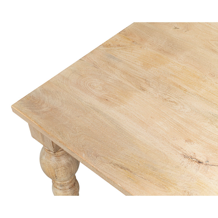 Jocelyn Natural Mango Wood Square Dining Table