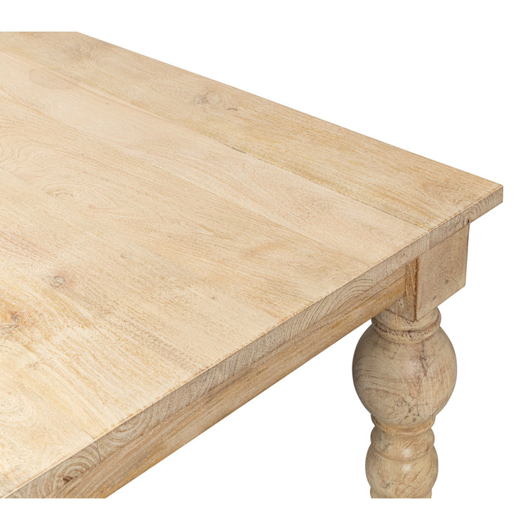 Jocelyn Natural Mango Wood Square Dining Table