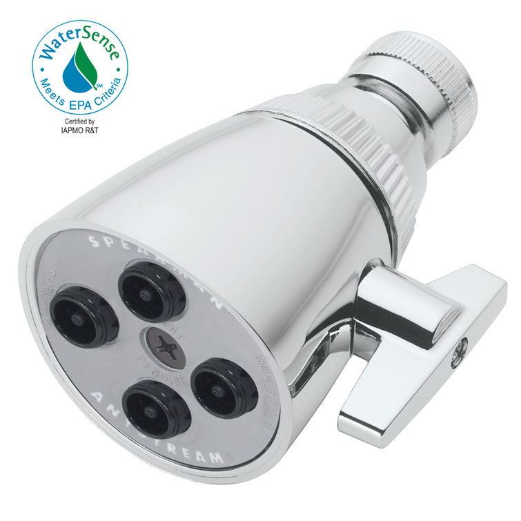 Polished Chrome Adjustable Multi-Function Shower Head