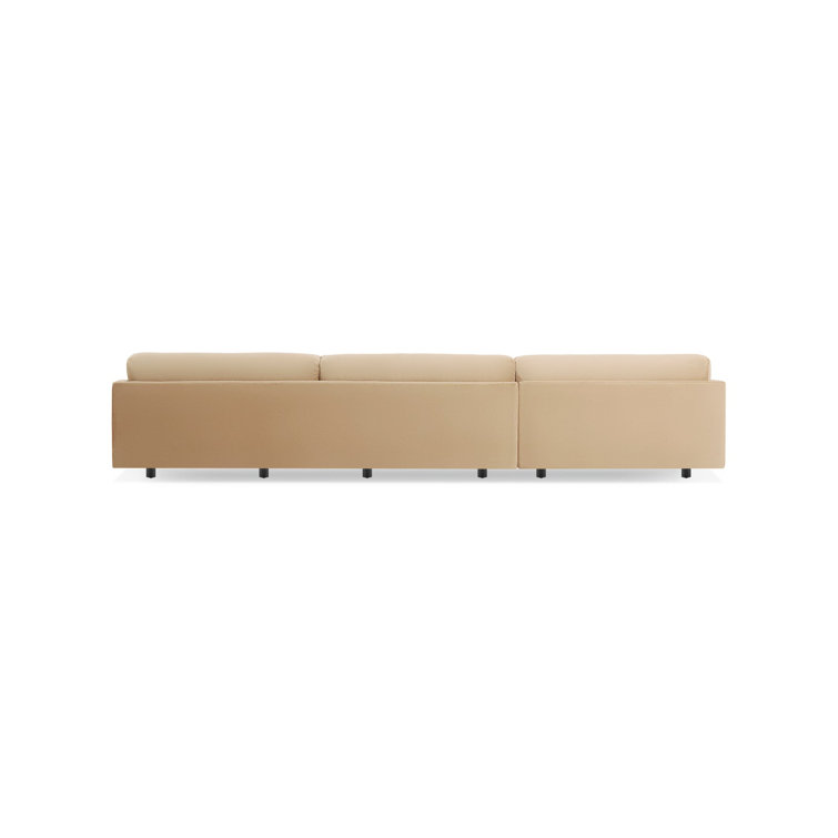 Sanford Natural Linen Track Arm Sofa with Chaise