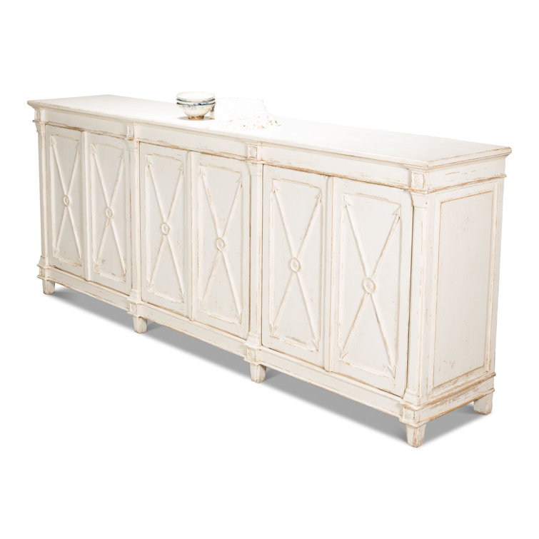 Marksman 96'' White Reclaimed Pine Sideboard