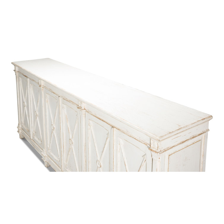 Marksman 96'' White Reclaimed Pine Sideboard