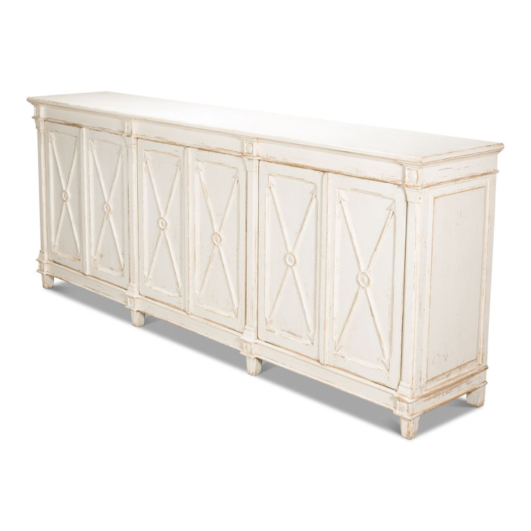 Marksman 96'' White Reclaimed Pine Sideboard