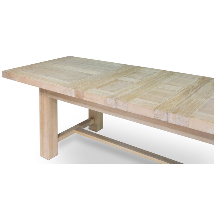 Contemporary Extendable Oak Dining Table for Six